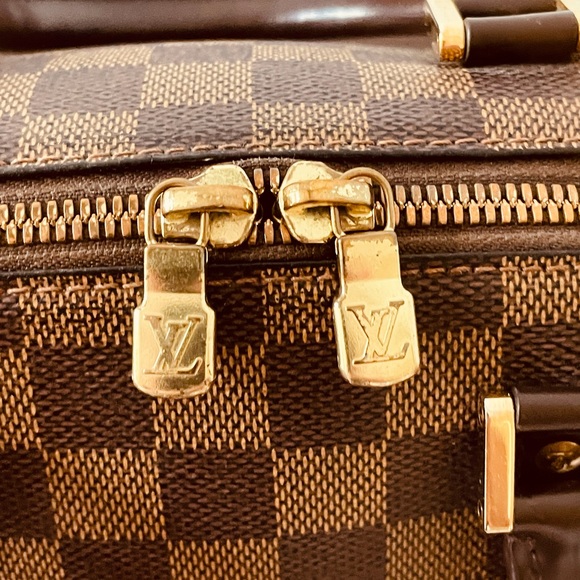 đź’ŻAUTHENTIC LOUIS VUITTON RIVERA MINI HAND BAG PURSE DAMIER EBENE - Picture 5 of 16